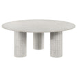 Tampa Furniture Outlet - Coaster - Astoria Round Genuine Marble Coffee Table White - 709668