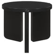 Tampa Furniture Outlet - Coaster - Cordova Round Solid Wood End Table Black - 709677