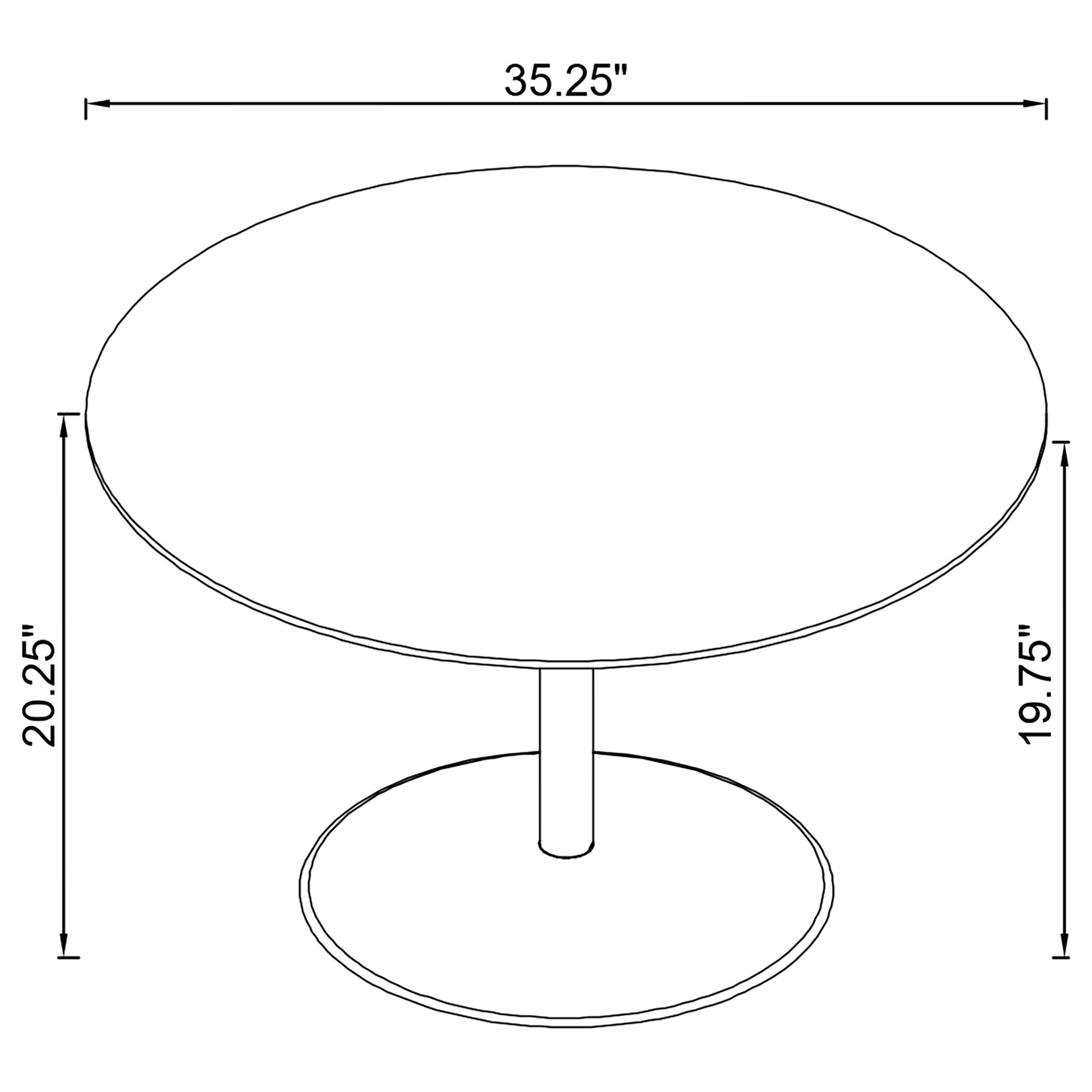 Ganso Round Metal Coffee Table With Tempered Glass Top Black - Tampa Furniture Outlet