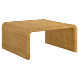 Cahya 2-piece Rattan Coffee and End Table Set Natural - Tampa Furniture Outlet