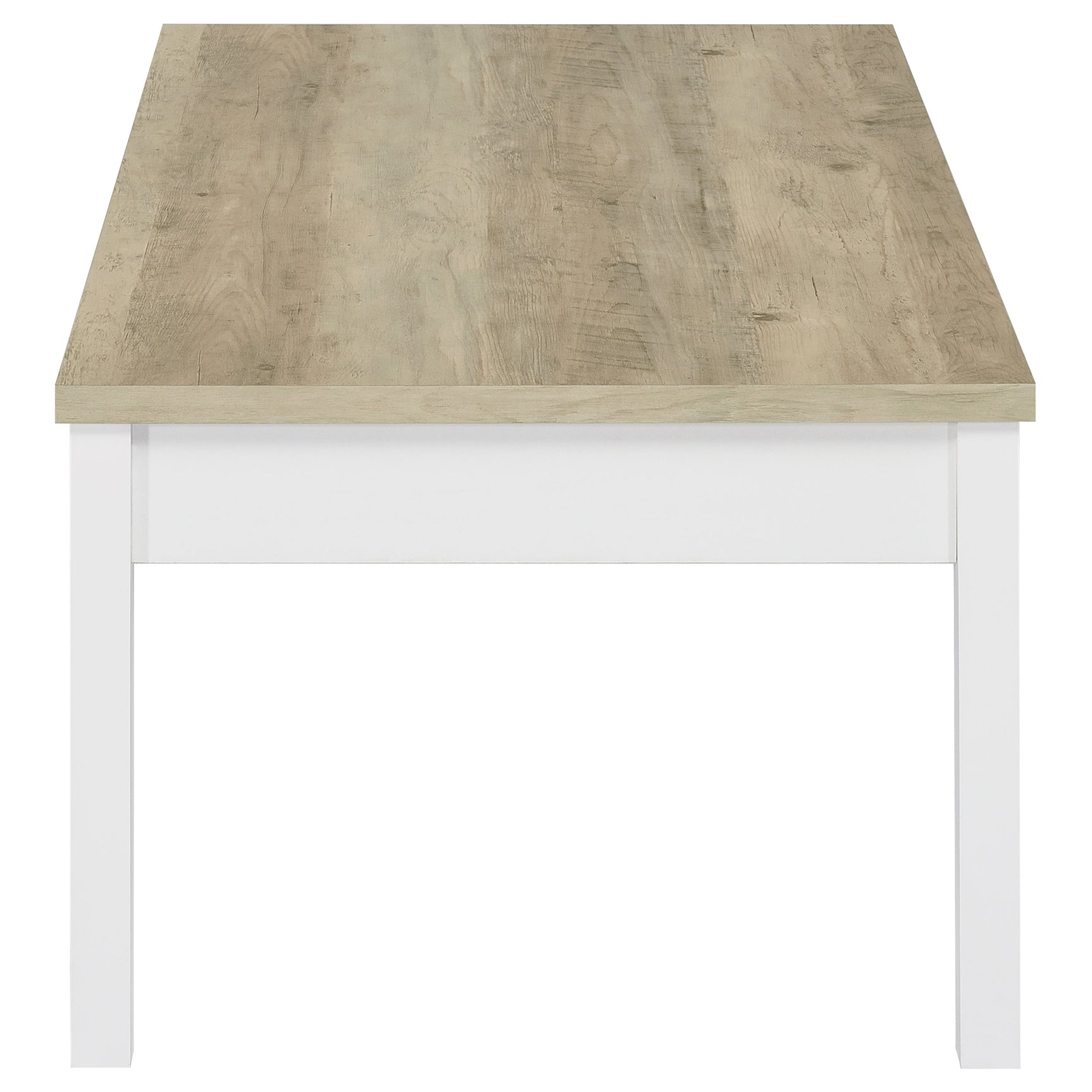 Stacie 3-piece Coffee Table Set Distressed Pine and White - Tampa Furniture Outlet
