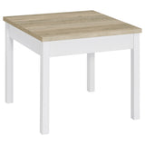 Stacie 3-piece Coffee Table Set Distressed Pine and White - Tampa Furniture Outlet