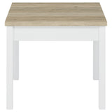 Stacie 3-piece Coffee Table Set Distressed Pine and White - Tampa Furniture Outlet