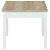 Stacie 3-piece Coffee Table Set Distressed Pine and White - Tampa Furniture Outlet
