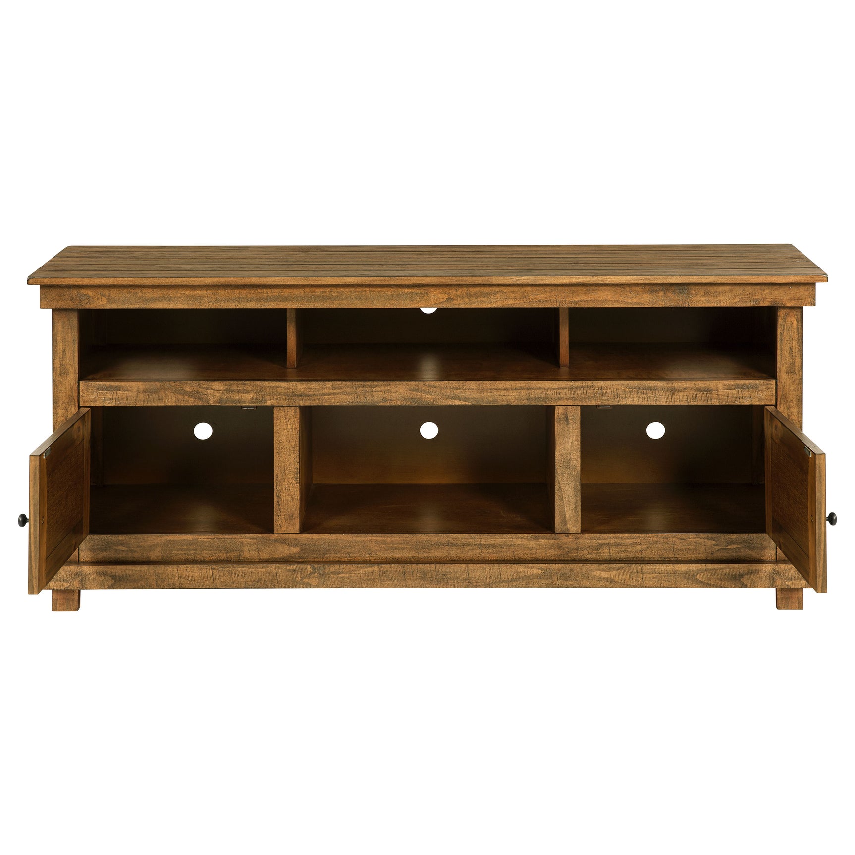 Payne 60-inch TV Stand Media Console Distressed Brown - Tampa Furniture Outlet