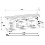 Payne 60-inch TV Stand Media Console Distressed Brown - Tampa Furniture Outlet