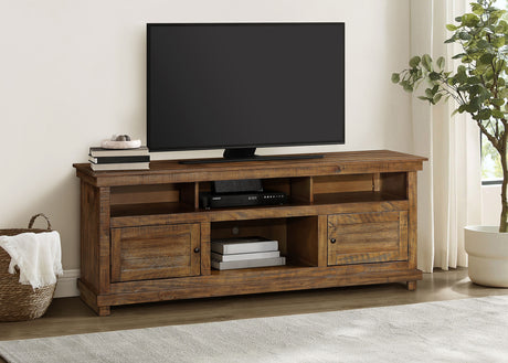 Payne 70-inch TV Stand Media Console Distressed Brown - Tampa Furniture Outlet