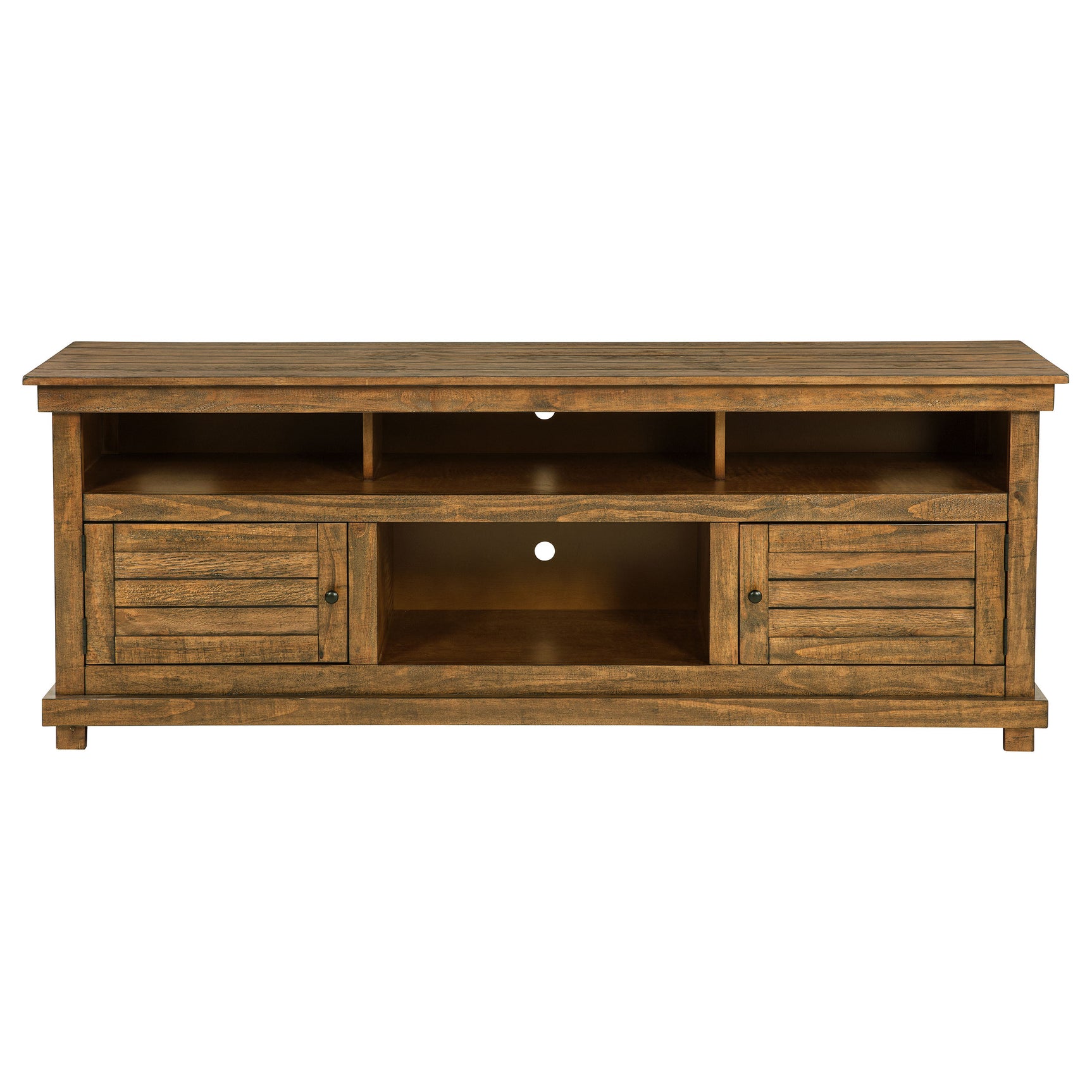 Payne 70-inch TV Stand Media Console Distressed Brown - Tampa Furniture Outlet