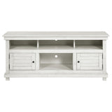 Payne 60-inch TV Stand Media Console Distressed White - Tampa Furniture Outlet