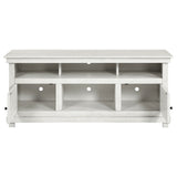 Payne 60-inch TV Stand Media Console Distressed White - Tampa Furniture Outlet