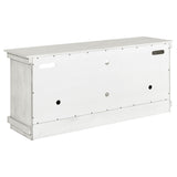 Payne 60-inch TV Stand Media Console Distressed White - Tampa Furniture Outlet
