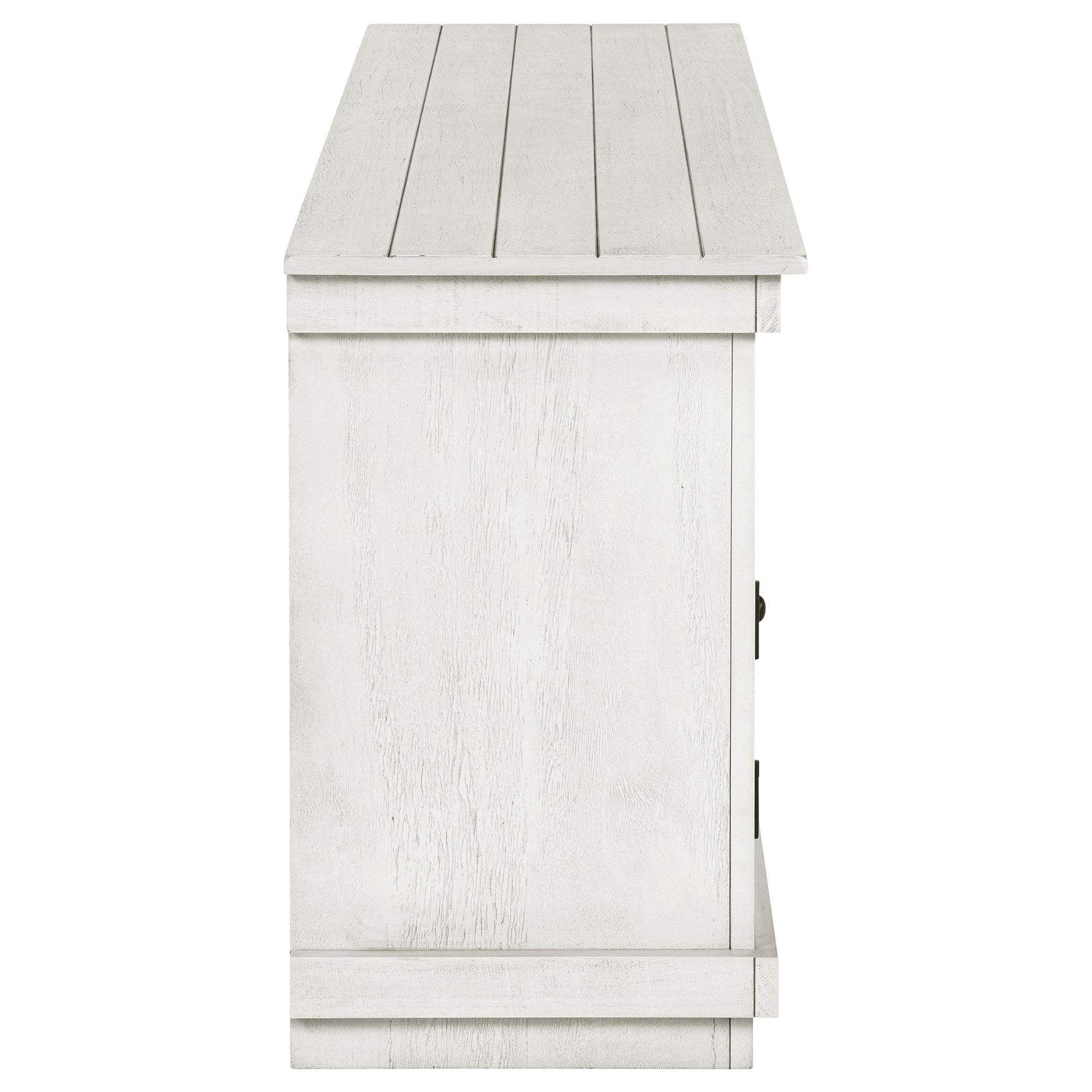 Payne 60-inch TV Stand Media Console Distressed White - Tampa Furniture Outlet