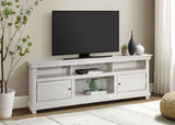 Payne 70-inch TV Stand Media Console Distressed White - Tampa Furniture Outlet