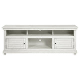Payne 70-inch TV Stand Media Console Distressed White - Tampa Furniture Outlet