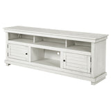 Payne 70-inch TV Stand Media Console Distressed White - Tampa Furniture Outlet