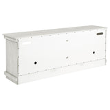 Payne 70-inch TV Stand Media Console Distressed White - Tampa Furniture Outlet