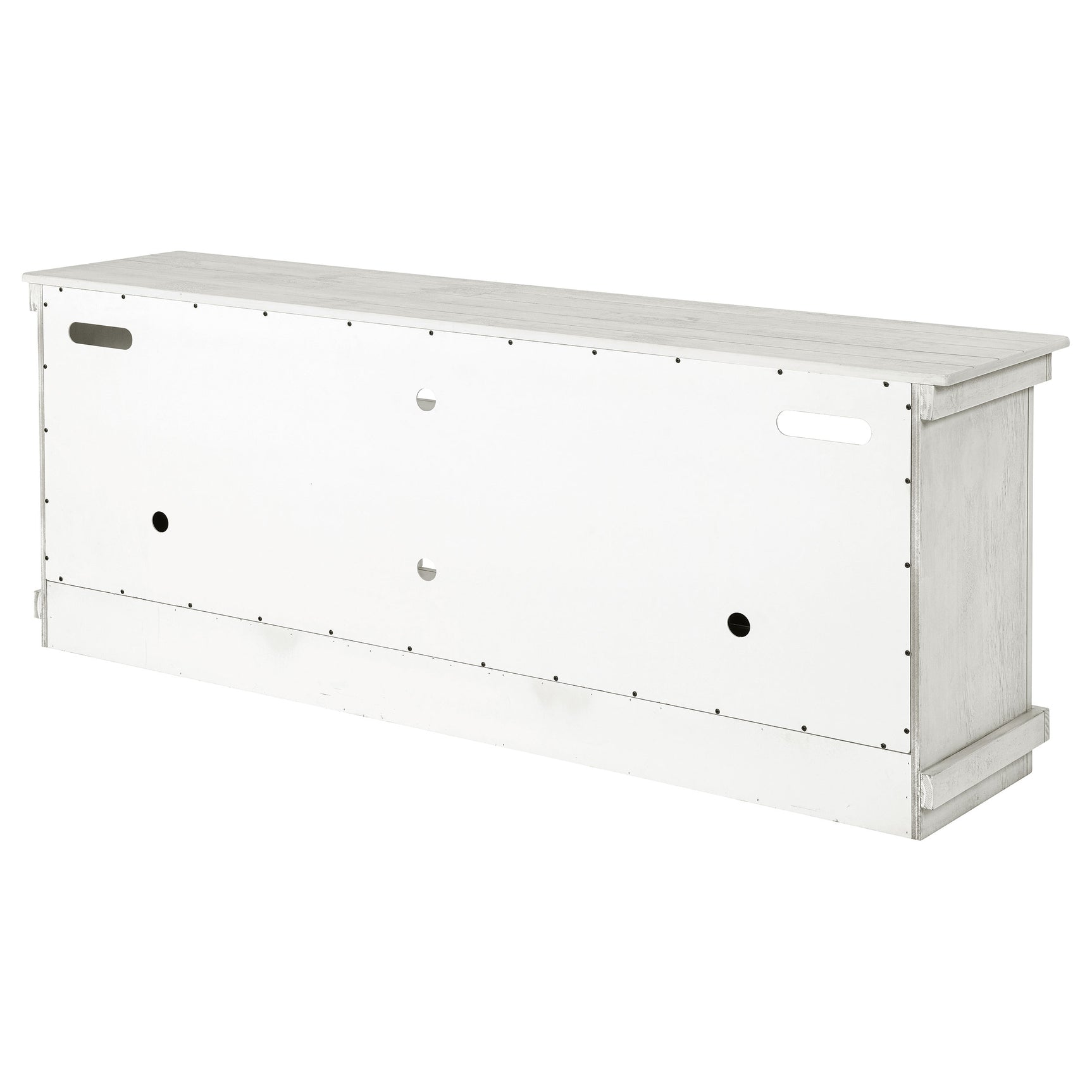 Payne 70-inch TV Stand Media Console Distressed White - Tampa Furniture Outlet