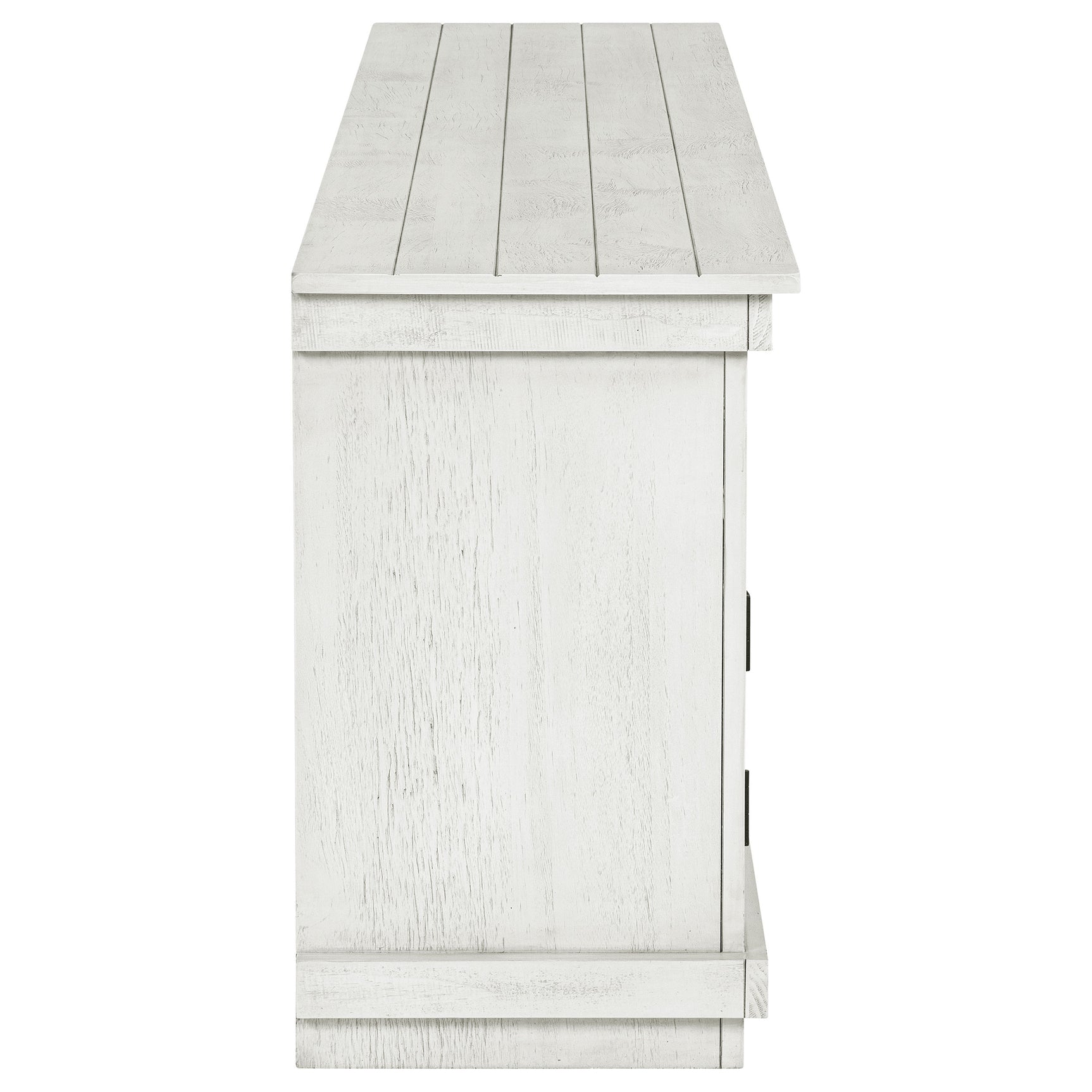 Payne 70-inch TV Stand Media Console Distressed White - Tampa Furniture Outlet