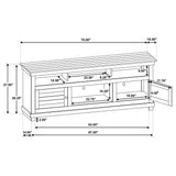Payne 70-inch TV Stand Media Console Java - Tampa Furniture Outlet