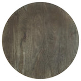 Kinkaid Round Solid Mango Wood End Table Brown - Tampa Furniture Outlet