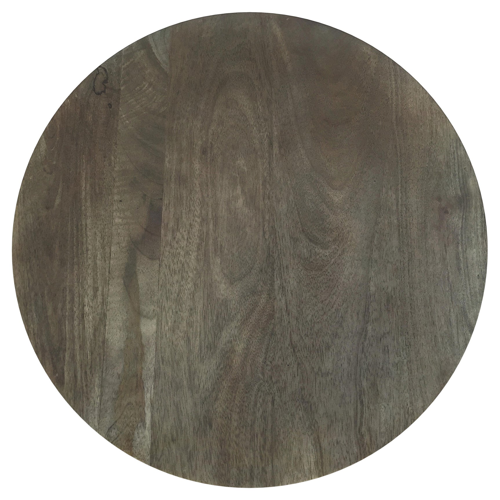Kinkaid Round Solid Mango Wood End Table Brown - Tampa Furniture Outlet