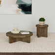 Tampa Furniture Outlet - Coaster - Kinkaid 2-piece Solid Wood Coffee and End Table Set Brown - 710138-S2