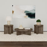 Tampa Furniture Outlet - Coaster - Kinkaid 3-piece Solid Wood Coffee and End Table Set Brown - 710138-S3