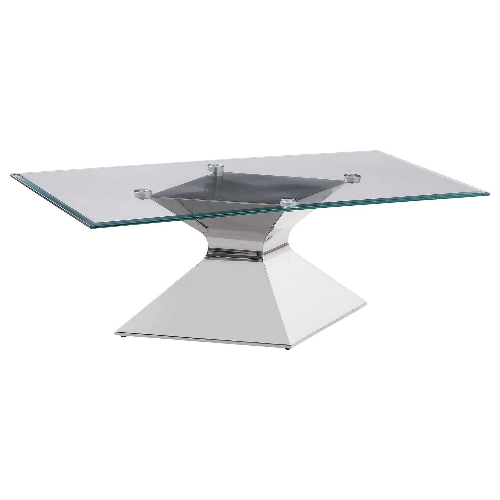 Jenny 2-piece Rectangular Coffee and End Table Set Chrome - Tampa Furniture Outlet