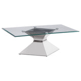 Jenny 3-piece Rectangular Coffee and End Table Set Chrome - Tampa Furniture Outlet