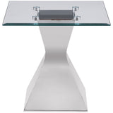 Jenny 3-piece Rectangular Coffee and End Table Set Chrome - Tampa Furniture Outlet
