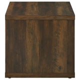 Frisco Square Engineered Wood Side End Table Dark Pine - Tampa Furniture Outlet