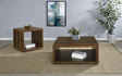Tampa Furniture Outlet - Coaster - Frisco 2-piece Coffee and End Table Set Dark Pine - 710508-S2