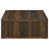 Frisco Square Engineered Wood Coffee Table Dark Pine - Tampa Furniture Outlet