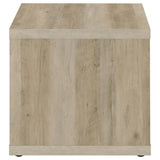 Frisco Square Engineered Wood Side End Table Distressed Pine - Tampa Furniture Outlet