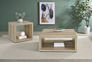 Tampa Furniture Outlet - Coaster - Frisco 2-piece Coffee and End Table Set Distressed Pine - 710518-S2
