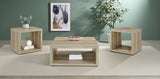 Tampa Furniture Outlet - Coaster - Frisco 3-piece Coffee and End Table Set Distressed Pine - 710518-S3