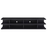 Cartmill 78-inch 2-tier TV Stand Media Console Black - Tampa Furniture Outlet