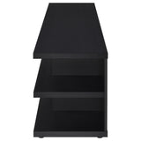 Cartmill 78-inch 2-tier TV Stand Media Console Black - Tampa Furniture Outlet