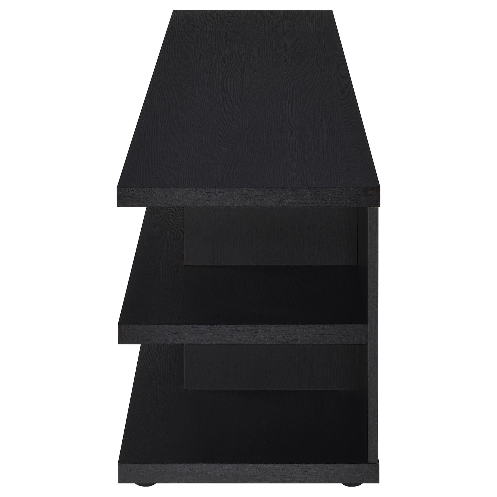 Cartmill 78-inch 2-tier TV Stand Media Console Black - Tampa Furniture Outlet
