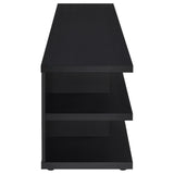 Cartmill 78-inch 2-tier TV Stand Media Console Black - Tampa Furniture Outlet