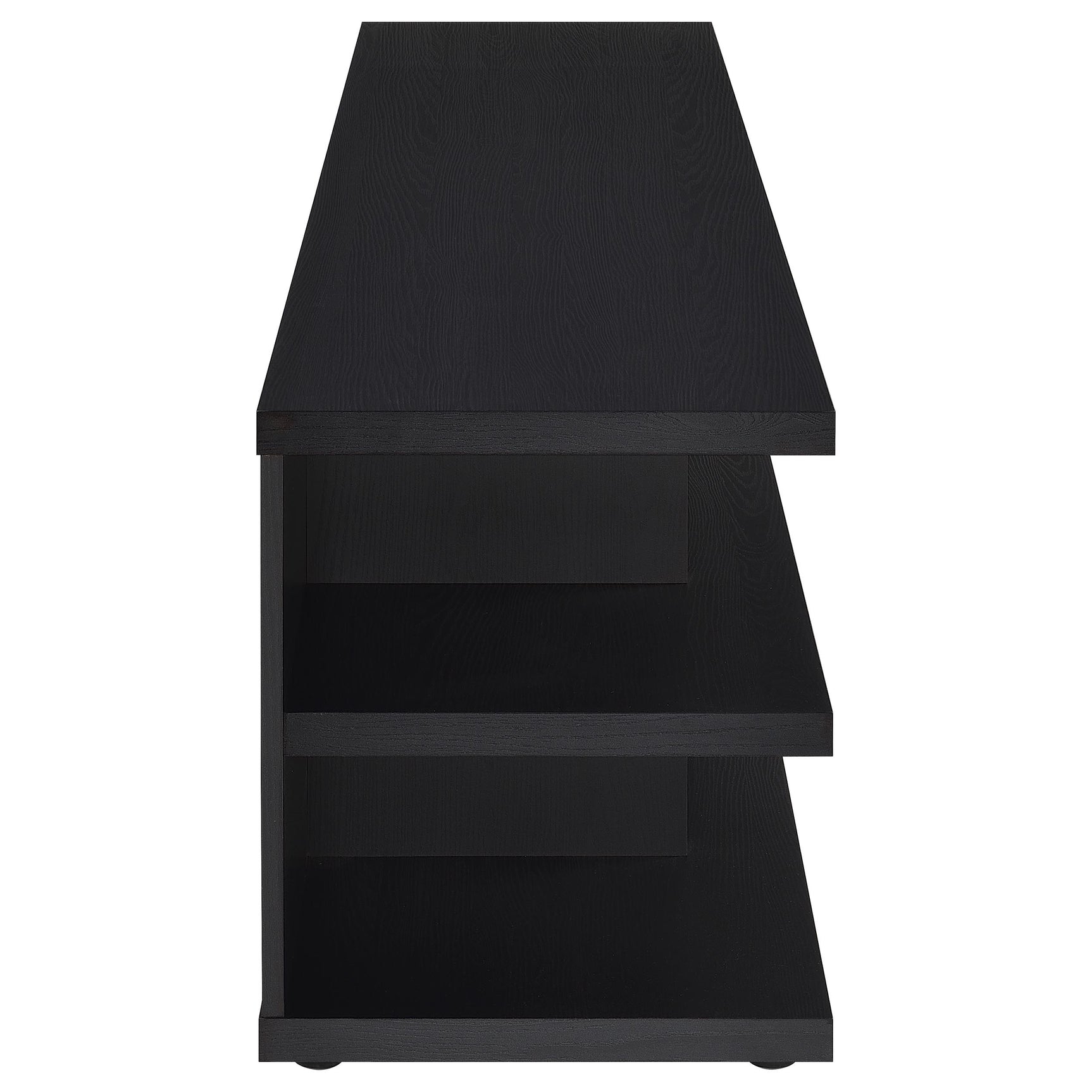 Cartmill 78-inch 2-tier TV Stand Media Console Black - Tampa Furniture Outlet
