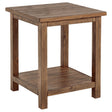 Tampa Furniture Outlet - Coaster - Payne Wood End Table with Shelf Distressed Brown - 710546