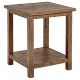 Tampa Furniture Outlet - Coaster - Payne Wood End Table with Shelf Distressed Brown - 710546
