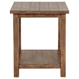 Payne Wood End Table with Shelf Distressed Brown - Tampa Furniture Outlet