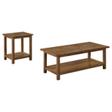 Payne 2-piece Coffee and End Table Set Distressed Brown - Tampa Furniture Outlet