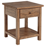 Payne 3-piece Coffee and 1-drawer End Table Set Brown - Tampa Furniture Outlet