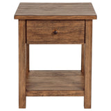 Payne 3-piece Coffee and 1-drawer End Table Set Brown - Tampa Furniture Outlet