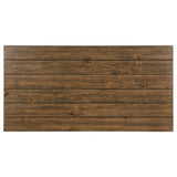 Payne Wood Coffee Table with Shelf Distressed Brown - Tampa Furniture Outlet