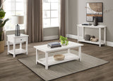 Payne 1-drawer Wood End Table with Shelf Distressed White - Tampa Furniture Outlet