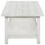 Payne 2-piece Coffee and End Table Set Distressed White - Tampa Furniture Outlet